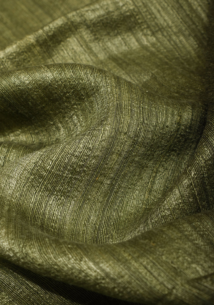 Mother of Pearls woven in Matka Muslin saree | SILK MARK CERTIFIED