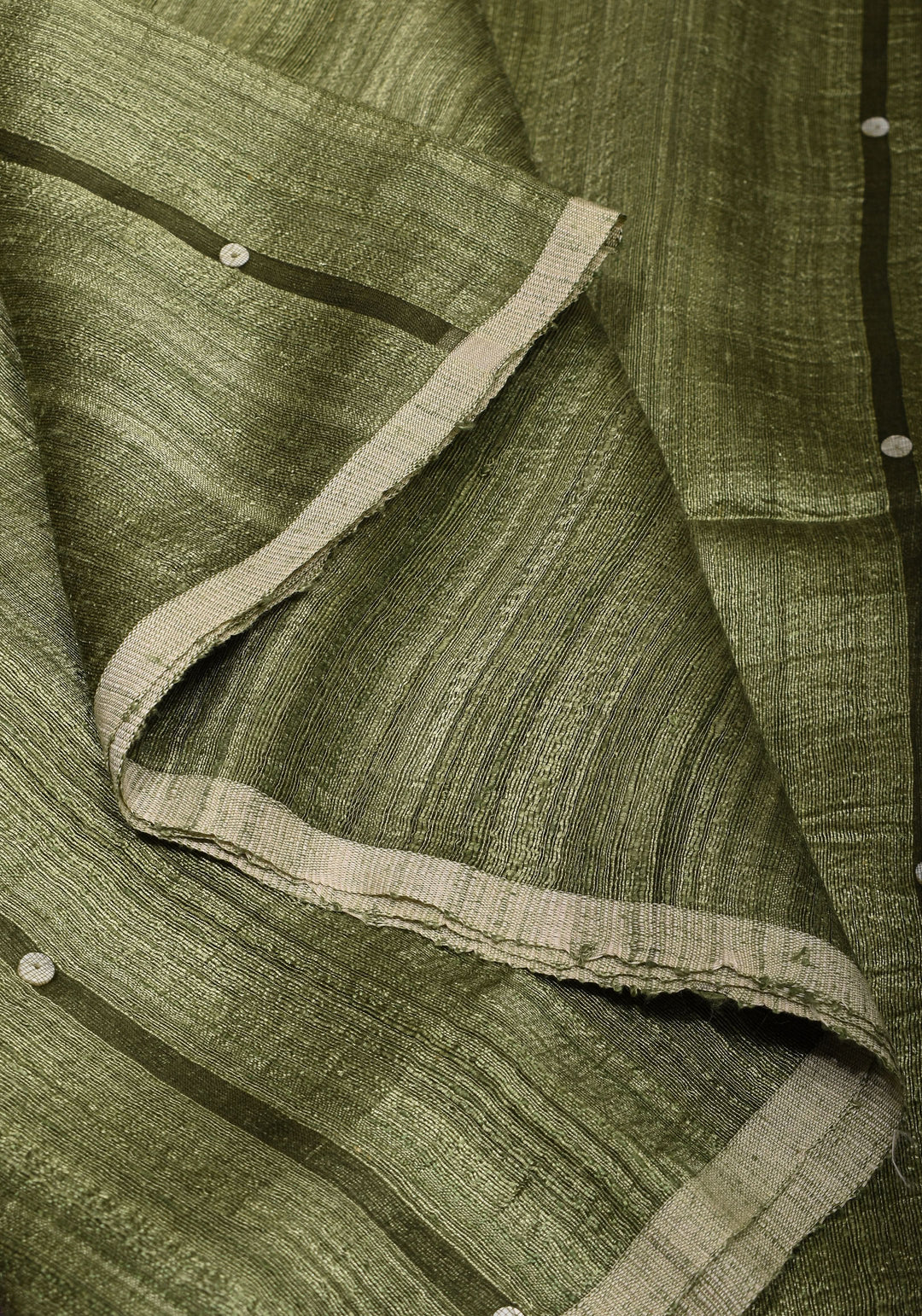 Mother of Pearls woven in Matka Muslin saree | SILK MARK CERTIFIED