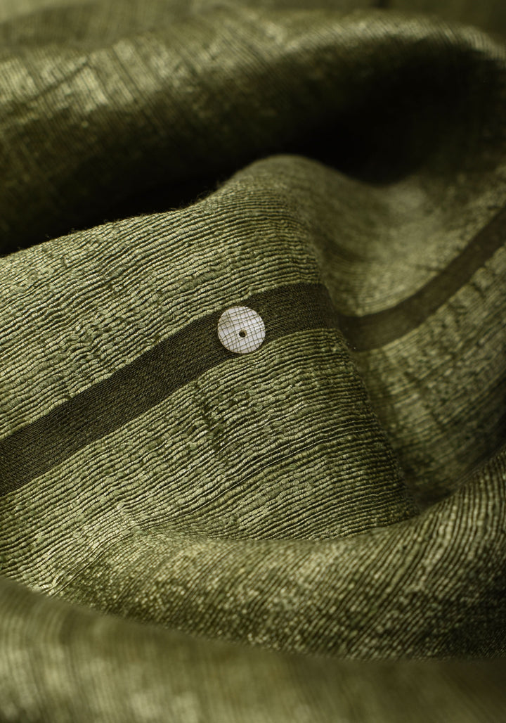 Mother of Pearls woven in Matka Muslin saree | SILK MARK CERTIFIED