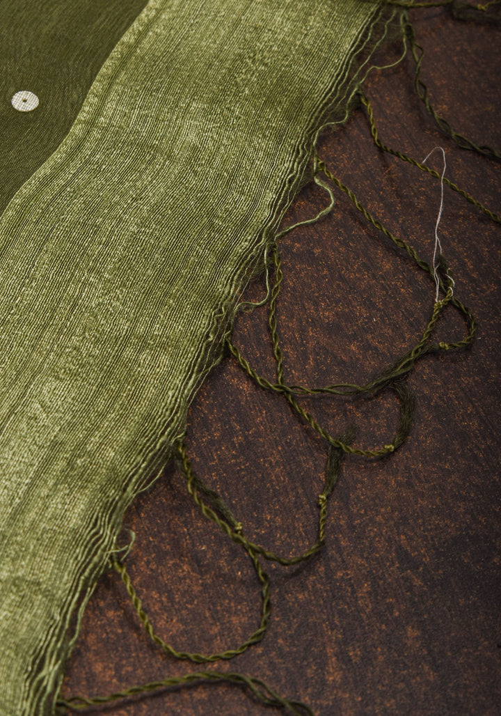 Mother of Pearls woven in Matka Muslin saree | SILK MARK CERTIFIED
