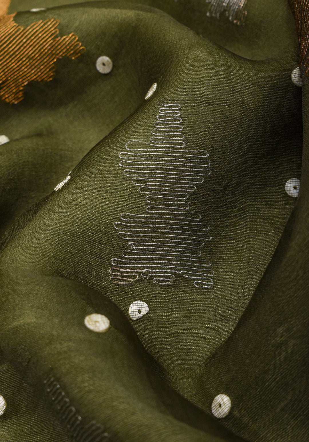 Mother of Pearls woven in Matka Muslin saree | SILK MARK CERTIFIED