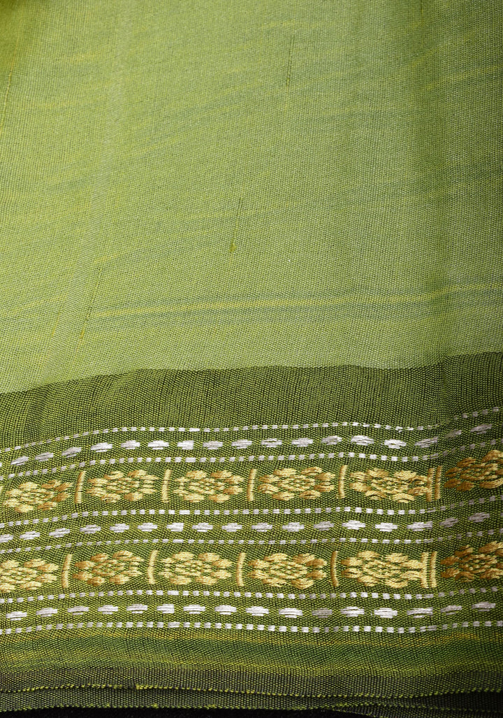 Natural Color Vidarbha Tussar Silk Saree with Pichwai Digital Print and Contrast  Border  | SILK MARK CERTIFIED
