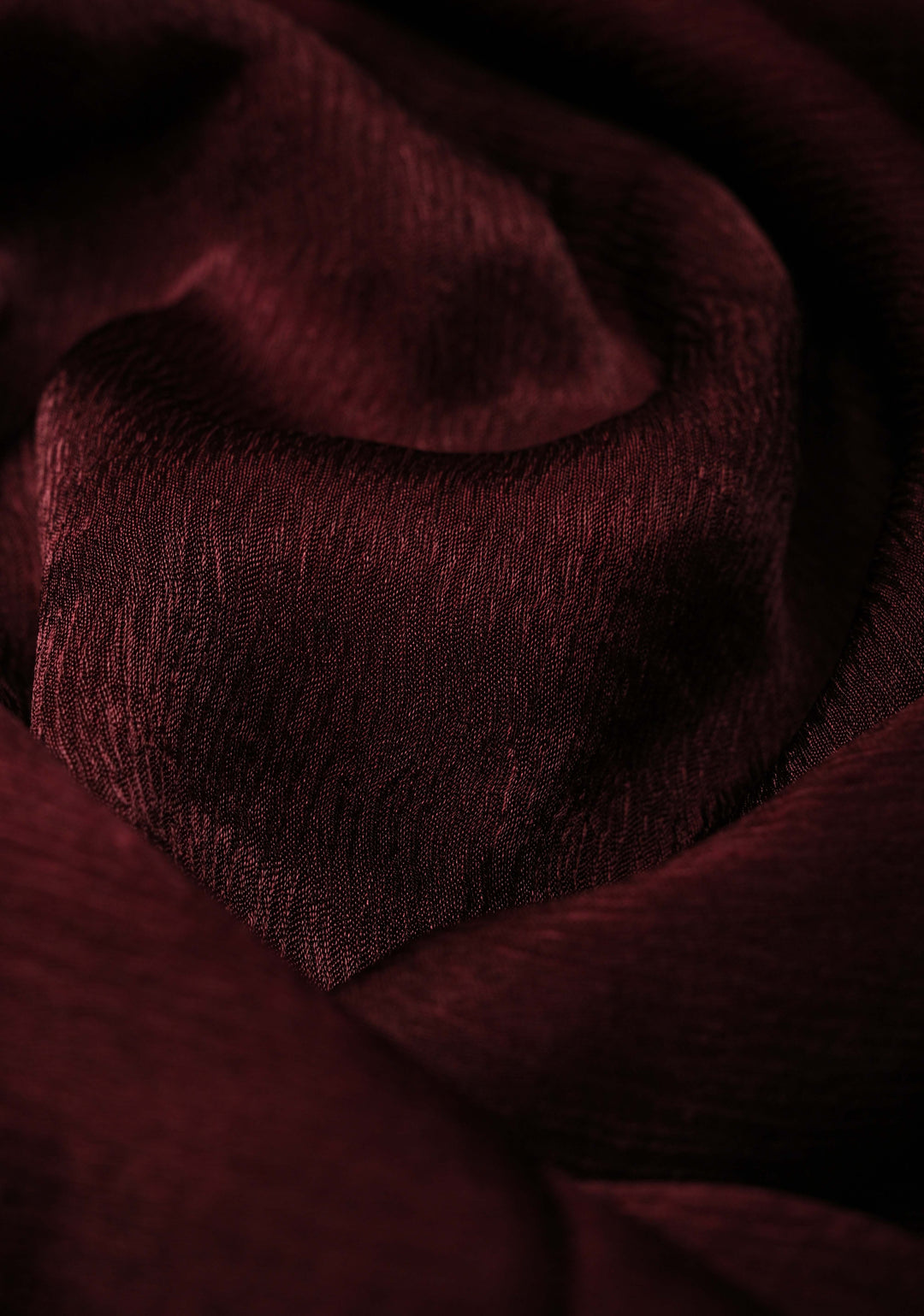 Stunning Deep Burgundy Satin Georgette Saree with Fancy Lace Border and Velvet Buttidaar Blouse Piece