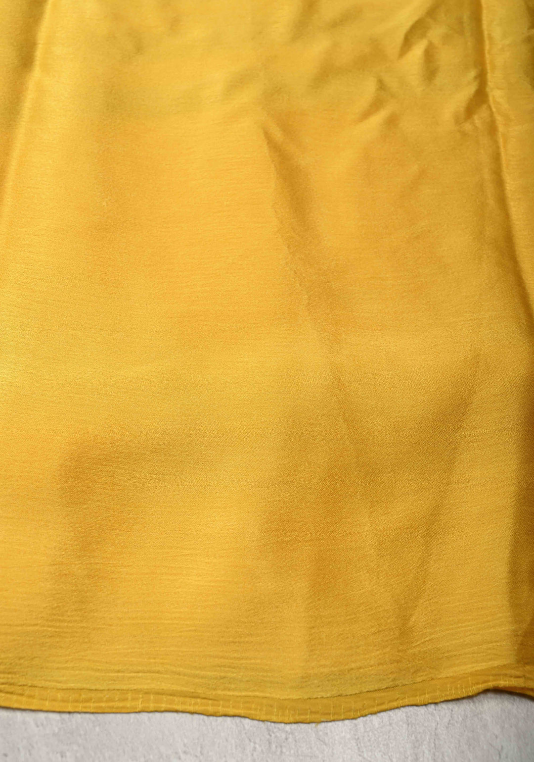 Black-white Stripes Pattern on Satin Georgette Saree with Yellow Wide Border