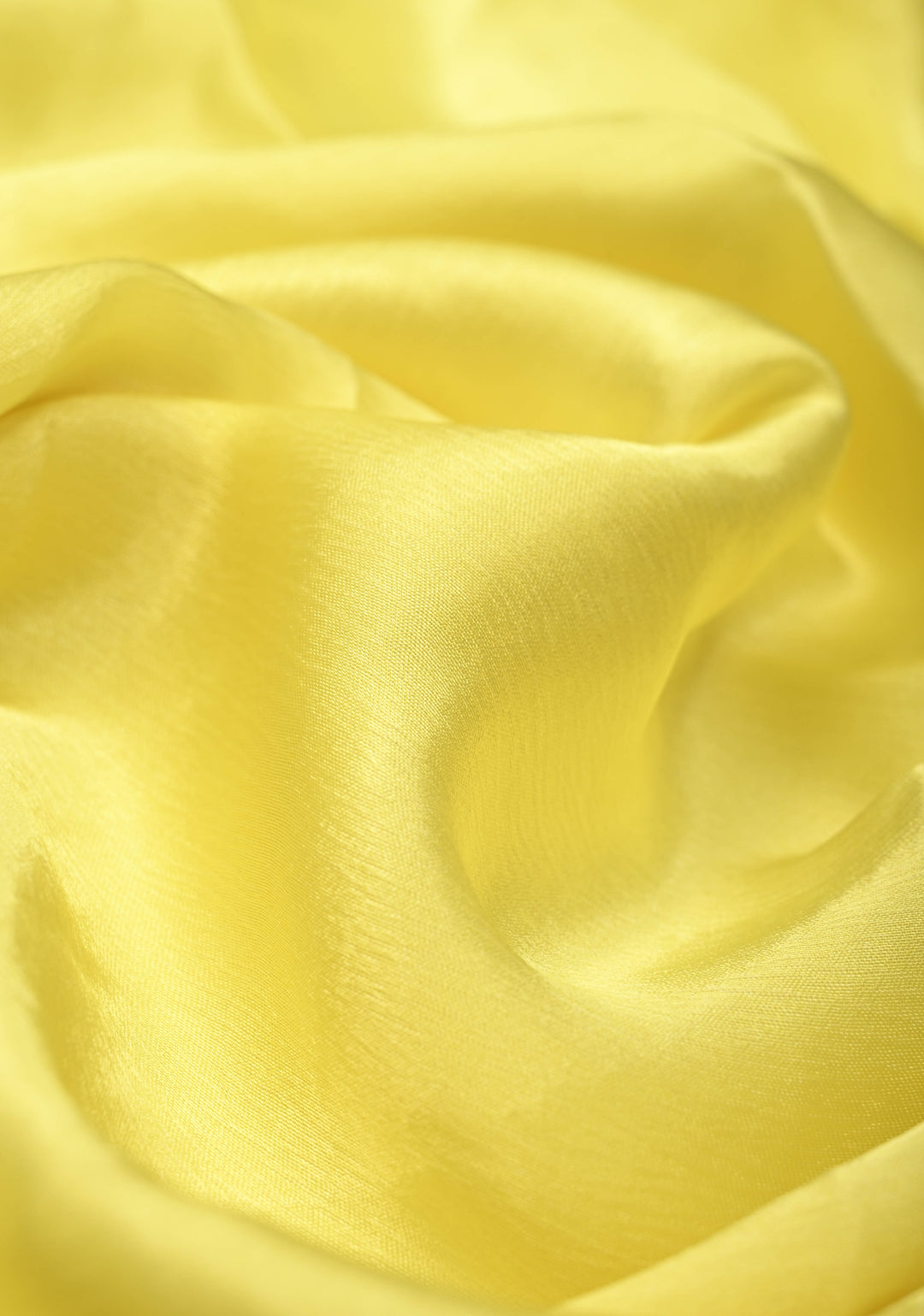 Butter Yellow Satin Georgette Saree Floral Digital Print