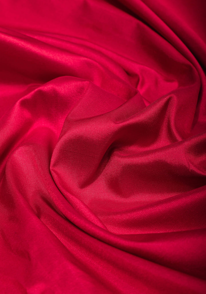 Exquisite Banarasi Silk Saree in Passion Red with Exquisite meenakari Paisly Border and Pallu  SILK MARK CERTIFIED