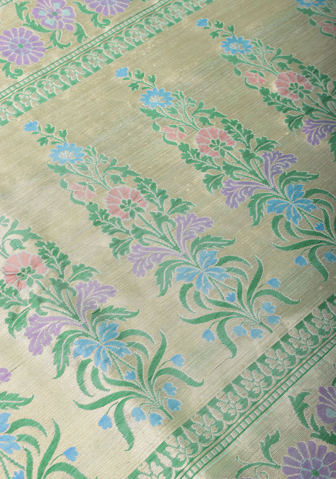Sky Blue Patola Meenakari Banarasi Katan Silk Saree with Paithani Border and Pallu | SILK MARK CERTIFIED