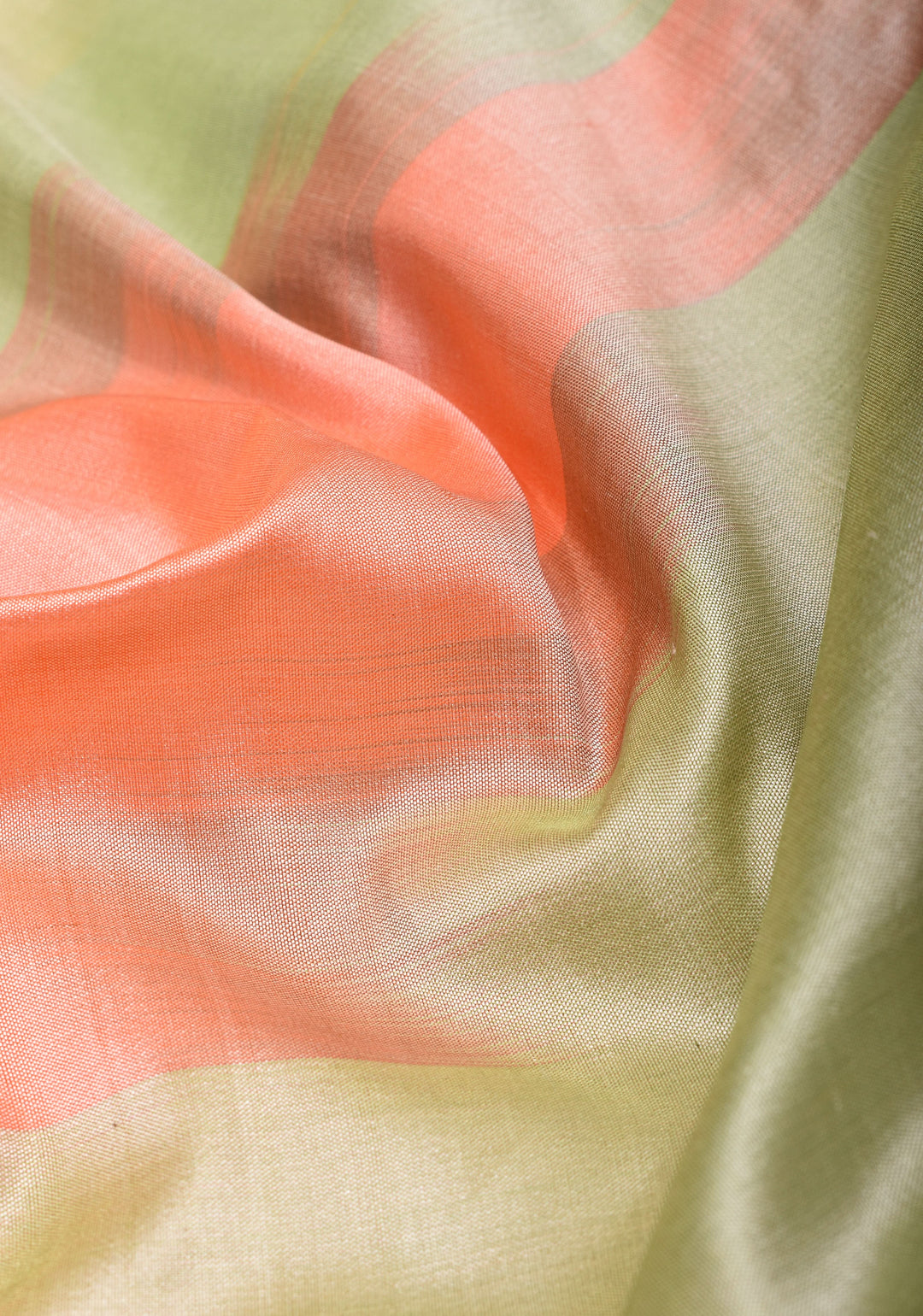 Exquisite Banarasi Katan Silk Saree with Pastel Ombre Weave and Alfi 2 side equal border  | SILK MARK CERTIFIED