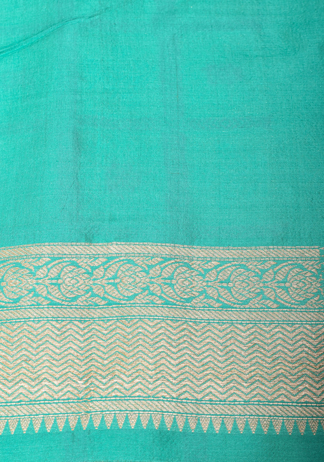 Patola Jaal Banarasi Saree with Meenakari Resham in Pastel Aqua  | SILK MARK CERTIFIED