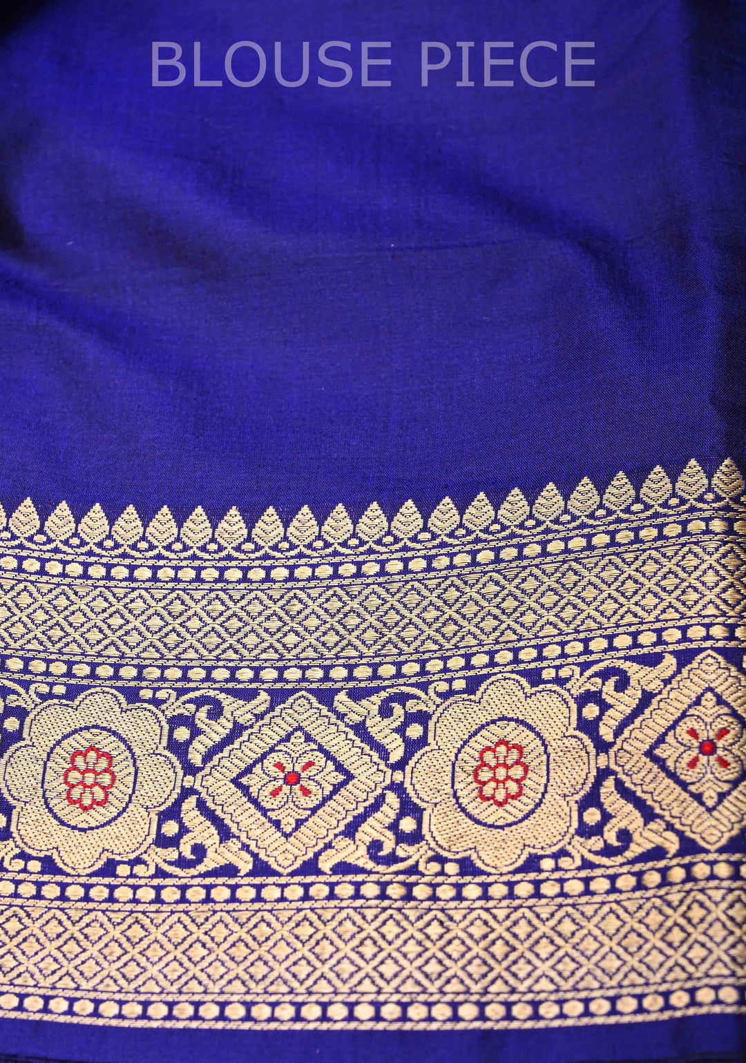Ink Blue Pure Banarasi Katan Silk Saree with Meenakari Mandala Brocade and Zari Border | SILK MARK CERTIFIED