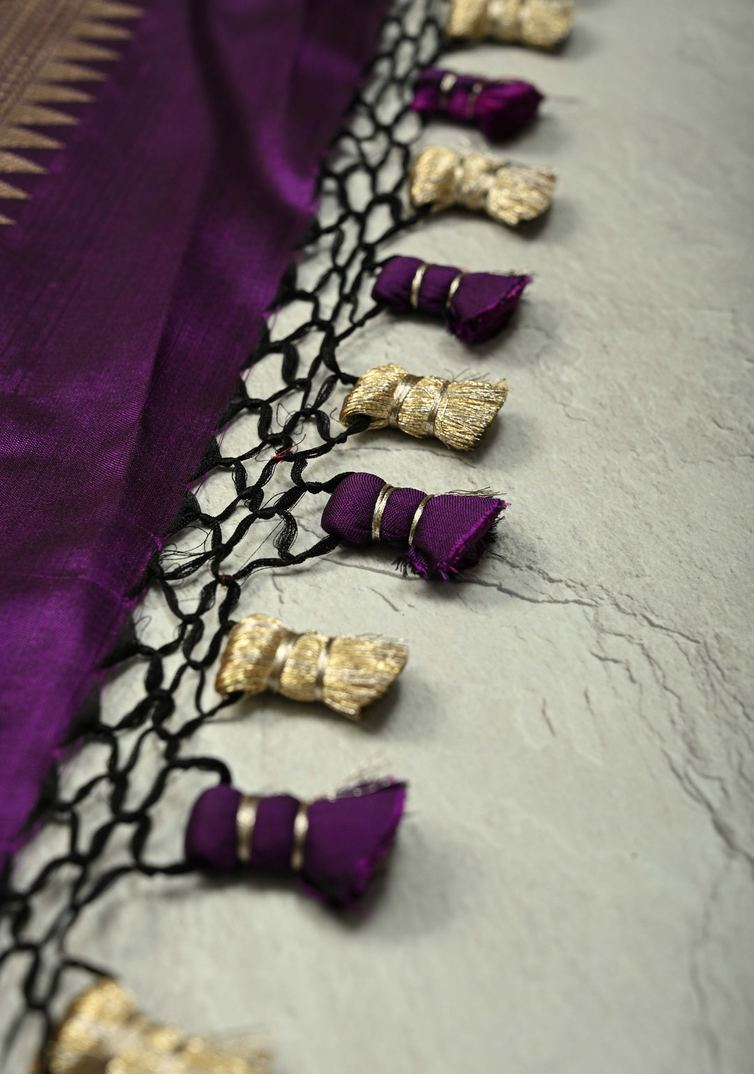 Jamuni Purple Pure Banarasi Katan Silk Saree with Paithani Style Borders and Pallu | SILK MARK CERTIFIED