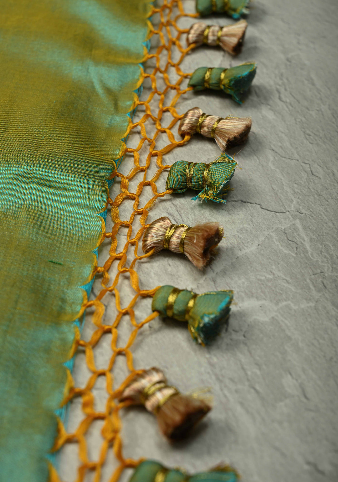 Multicolor Rangkaat Style Banarasi Katan Silk Saree and Persian Floral Brocade and Zari Border | SILK MARK CERTIFIED