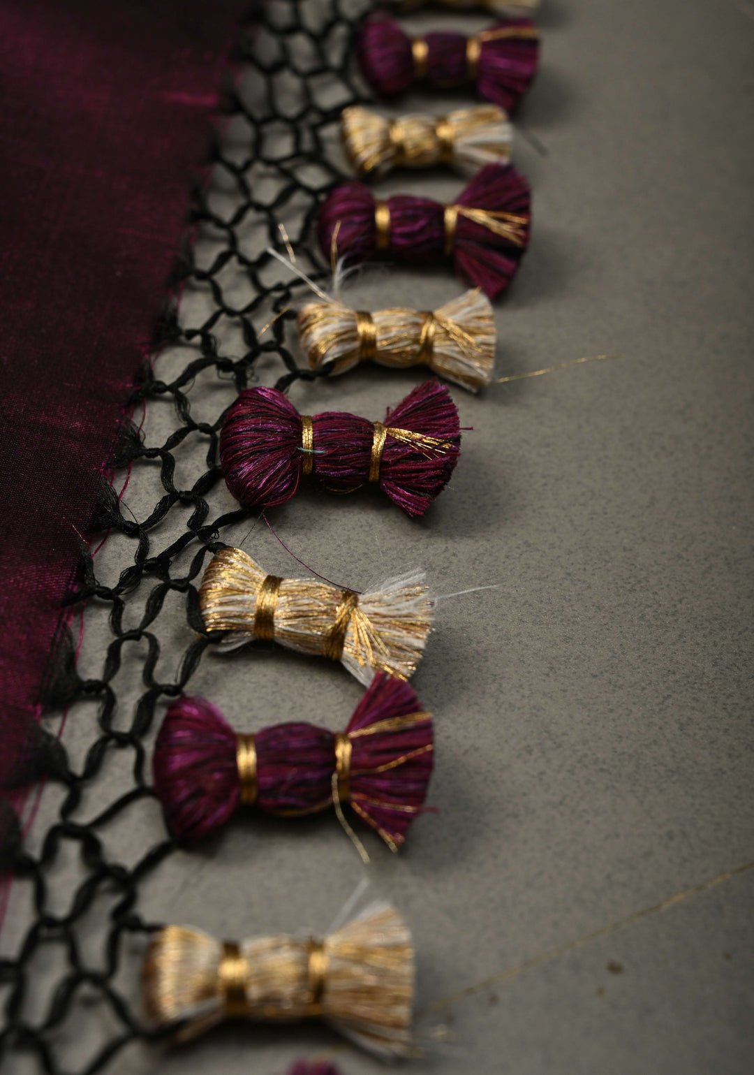 Exquisite Dark Wine Banarasi Katan Silk Saree with Patola Meenakari Paithani Border and Pallu | SILK MARK CERTIFIED | SHOBITAM
