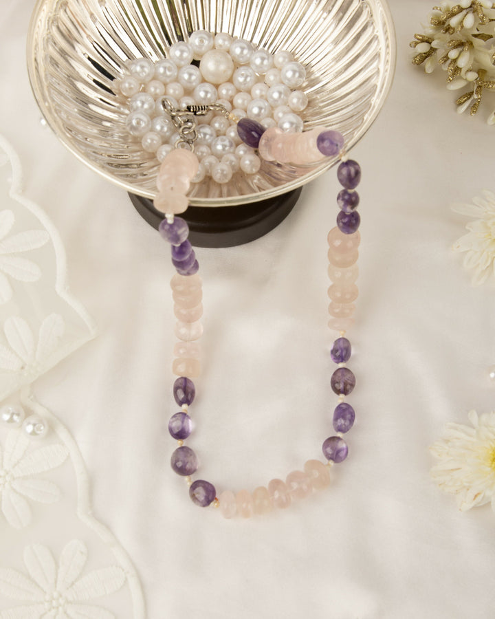 Mohini – Rose Quartz & Amethyst Mala | SHOBITAM