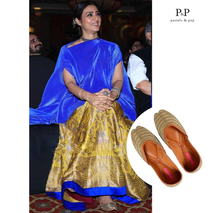 RADIANCE Crystal Rhinestone Ethnic Mojaris for Women
