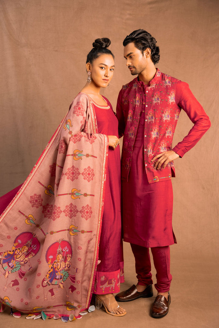 Kolam dupatta | SHOBITAM