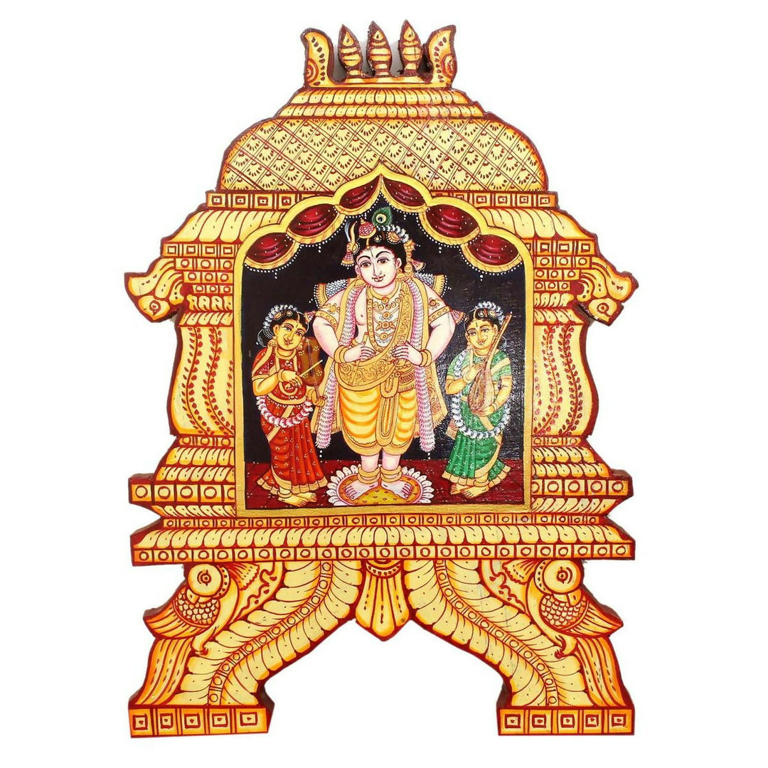 VITTOBHA KRISHNA TEMPLE PAINTING 16*12*1 | SHOBITAM