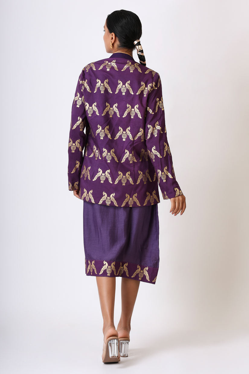 PRATEETI PURPLE DRESS SET (set of 2) | SHOBITAM