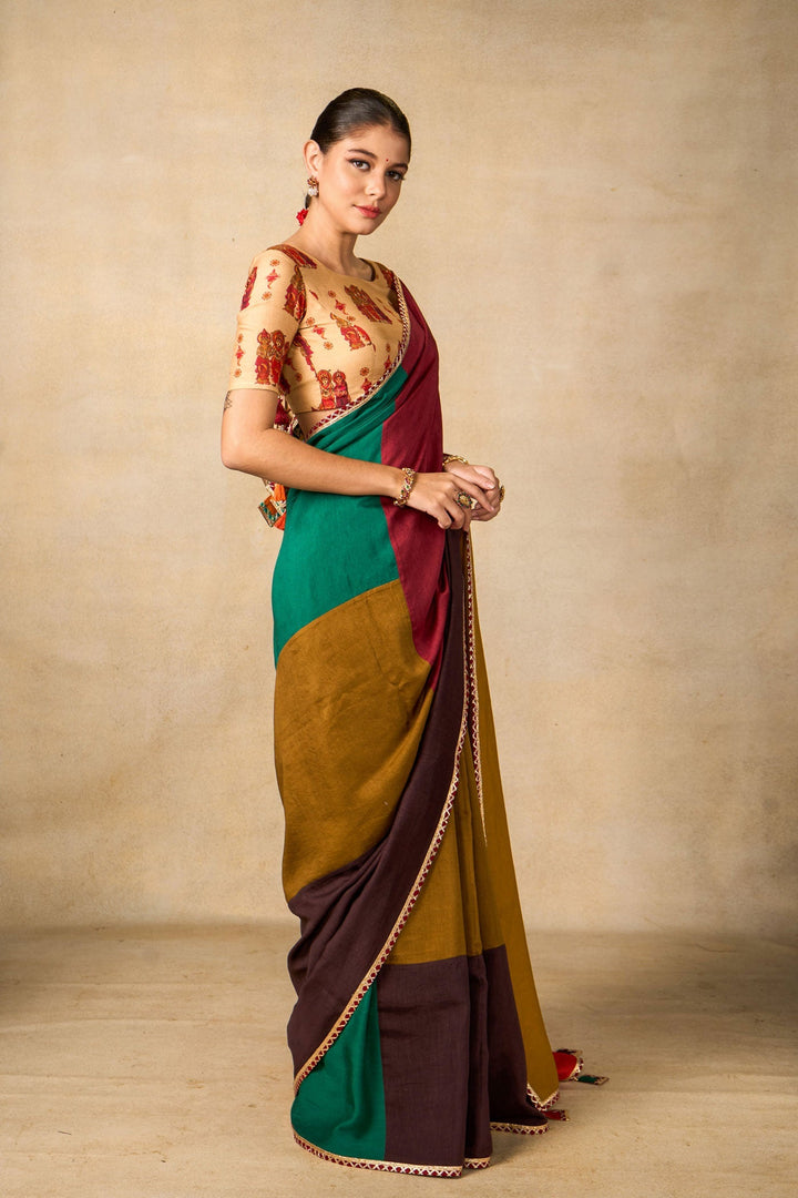 Bhumi Sutra Saree | SHOBITAM