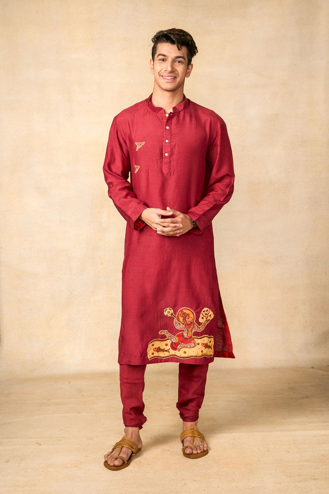 Hanumat Shakti set of 2 (kurta + churidar) | SHOBITAM