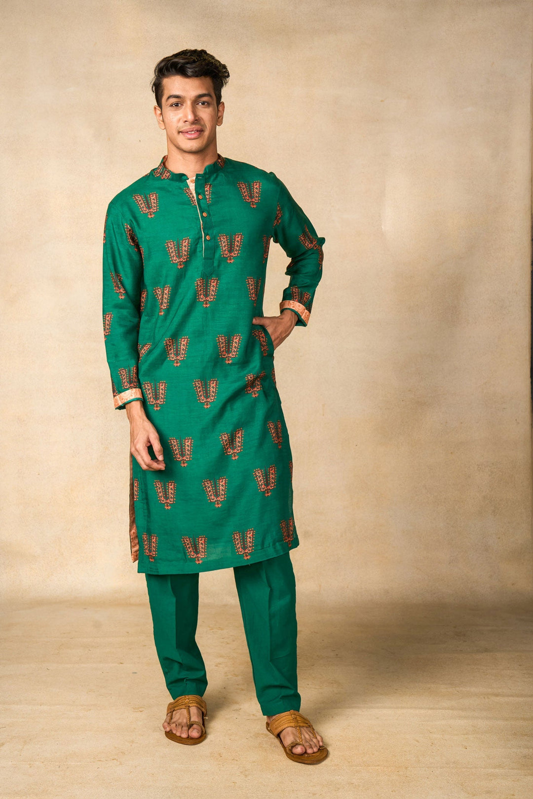 Ayodhya path set of 2 (kurta + pant) | SHOBITAM