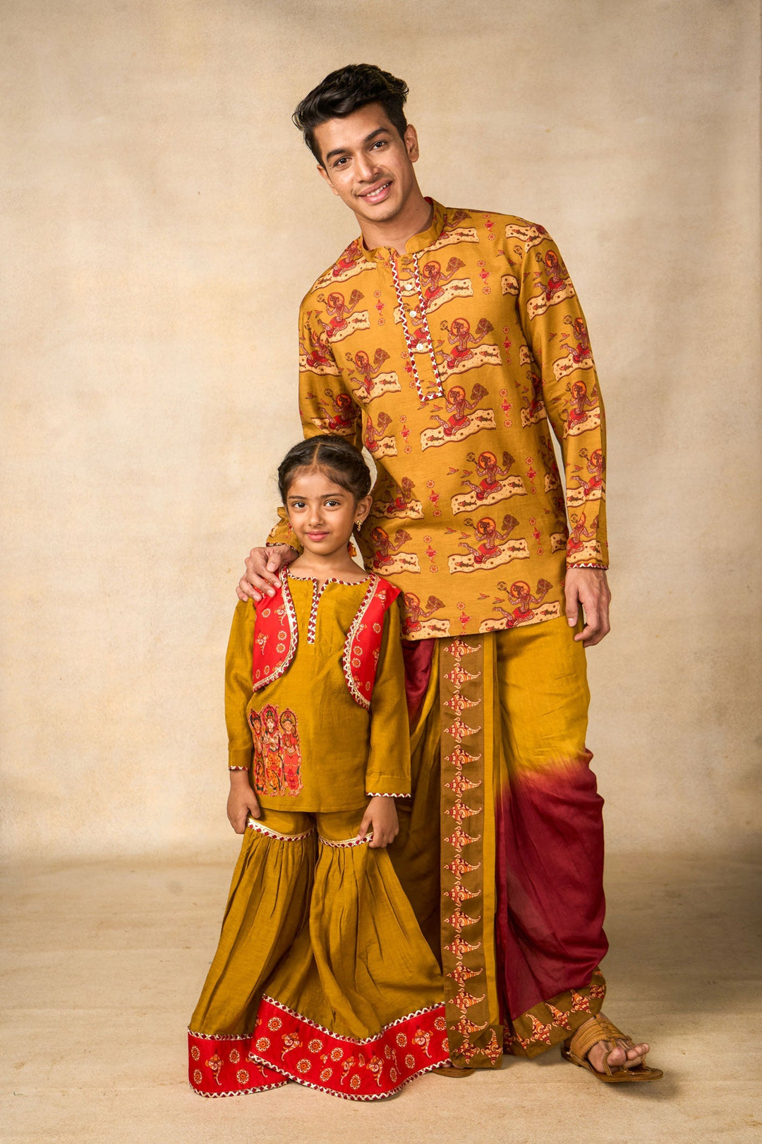Vajraang olive kurta | SHOBITAM