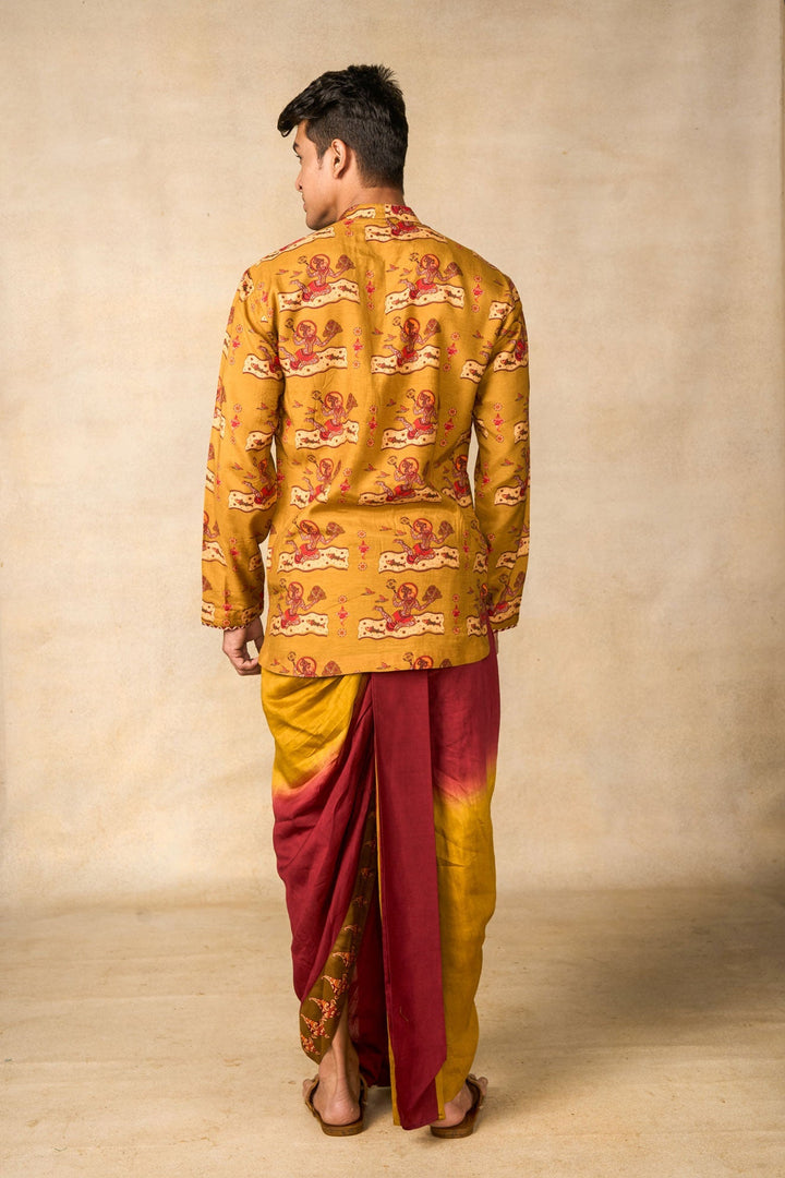 Vajraang olive kurta | SHOBITAM