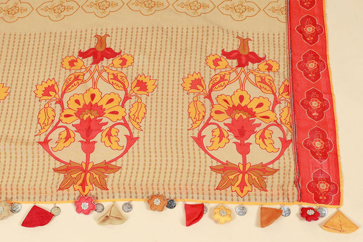 RASALA HALDI KURTA PALAZZO + DUPATTA SET| SHOBITAM