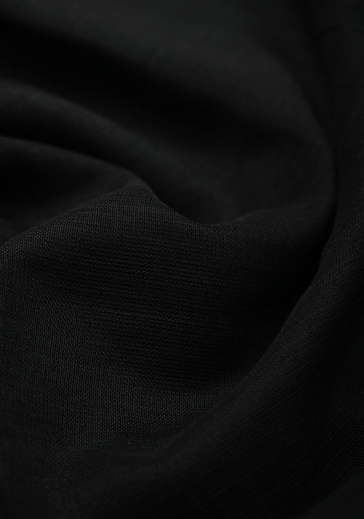 Black Uppada Handloom Cotton Saree with Tree of life Buttas on Border and Pallu