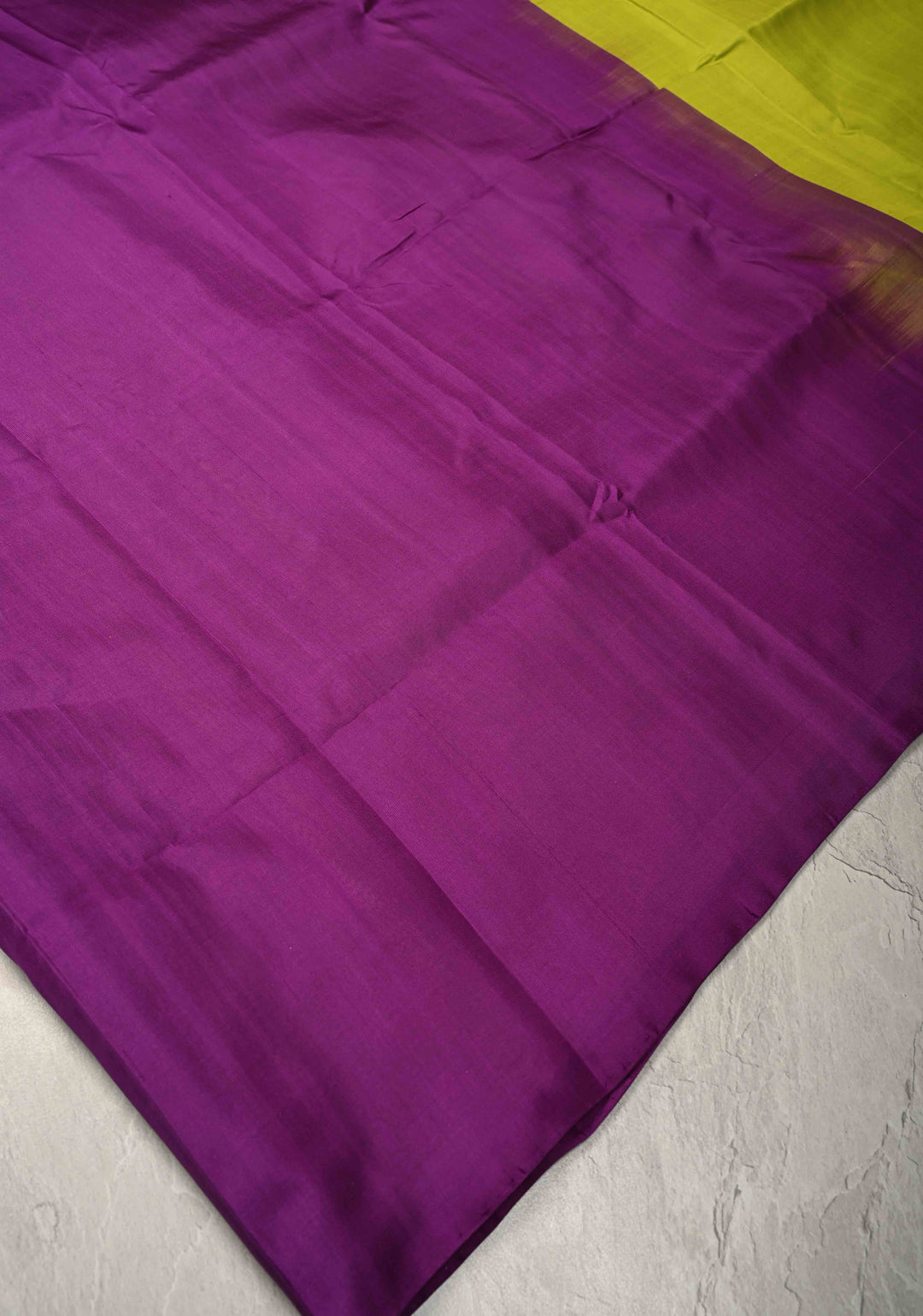 Borderless Cream-Black-Purple Uppada Handloom Silk Saree with Panel Pattern | SILK MARK CERTIFIED