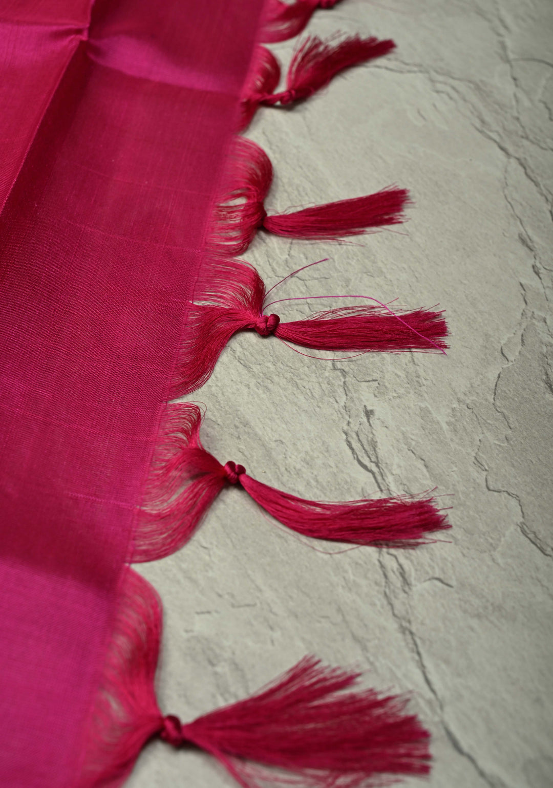 Dusty Pink Dual Tone Uppada Handloom Silk Saree with Gold Silver Stripes and Tissue Border | SILK MARK CERTIFIED