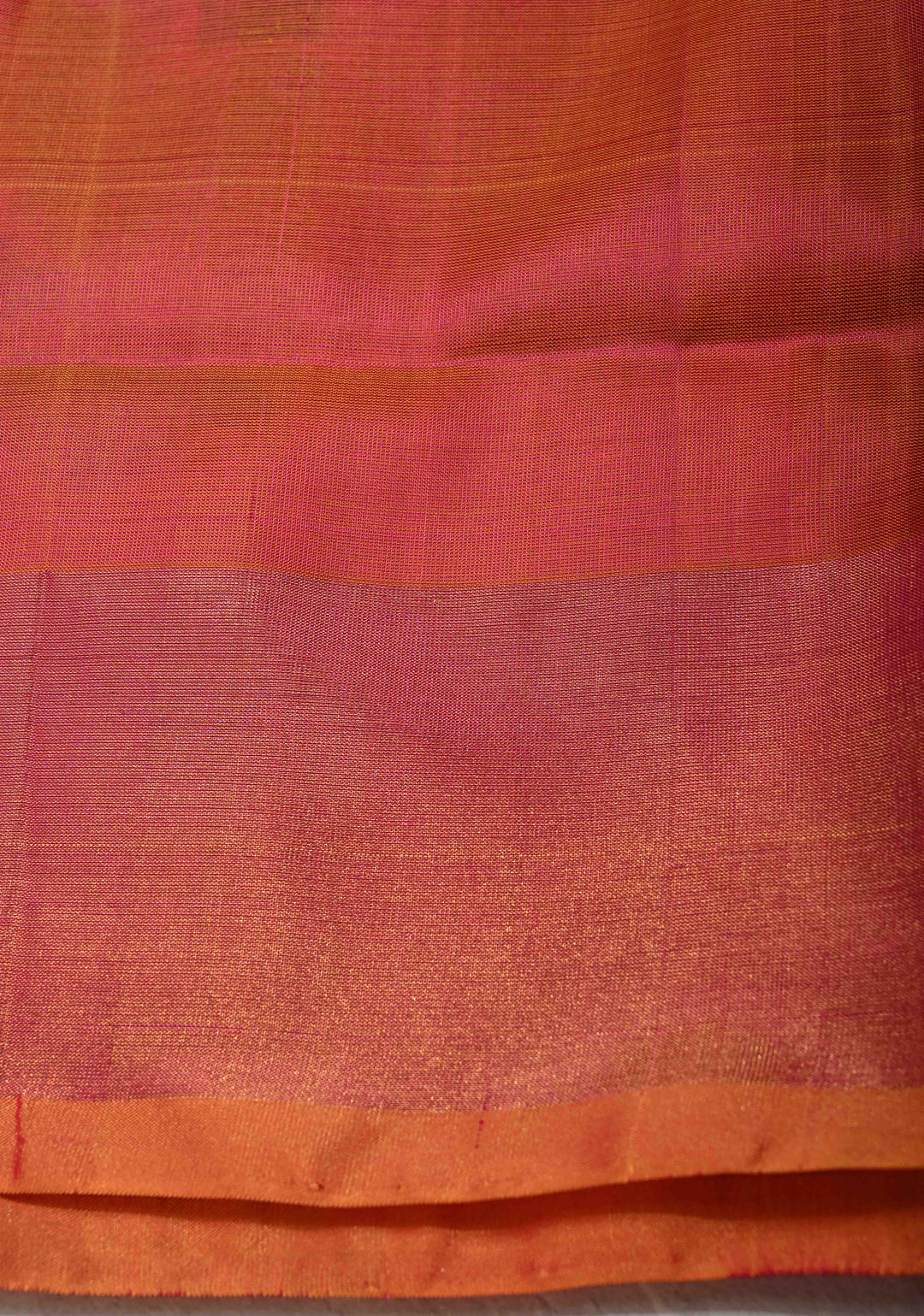 Pink Jamdani Weave Buttas on Uppada Handloom Silk Saree with Mustard and Tissue Border | SILK MARK CERTIFIED