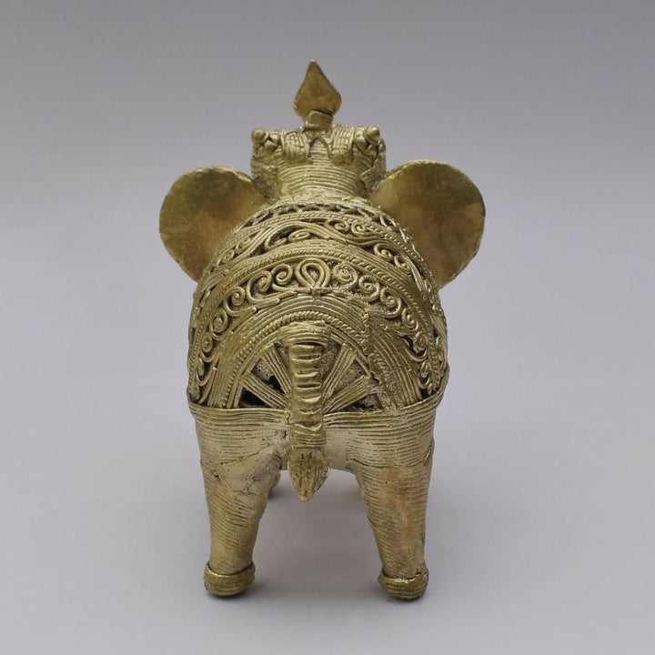 DHOKRA ARTS ELEPHANT 5*5*3 | SHOBITAM