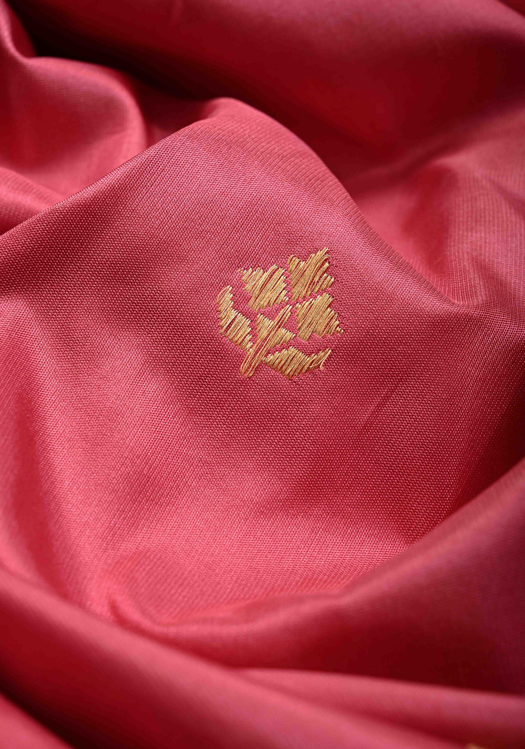 Ektara Rose Milk Pink Katan Banarasi Silk Saree with Zari Buttas and Kadhuwa Weave Meenakari Floral Embroidery on Zari Border | SILK MARK CERTIFIED