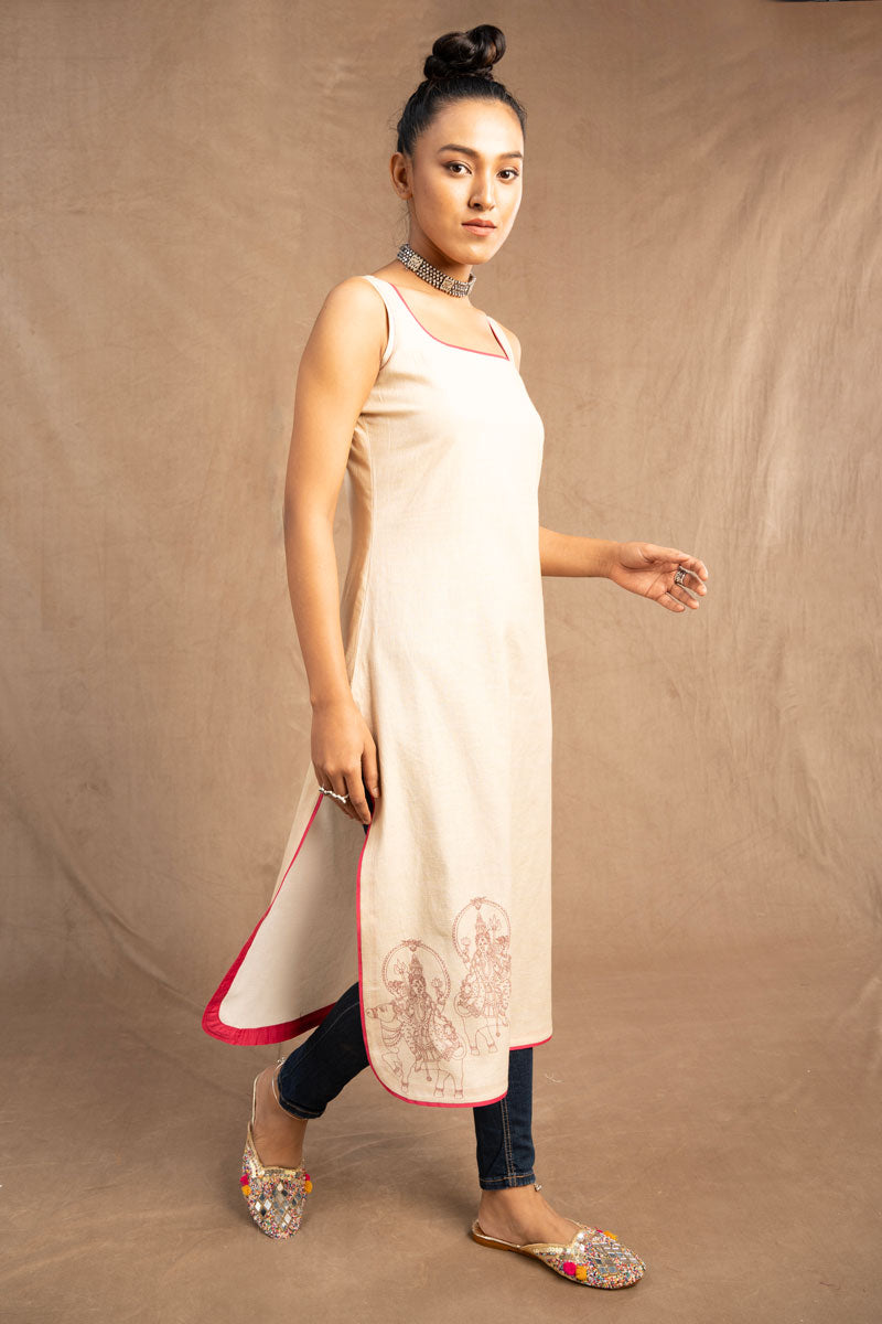 Kailasa jacket + Kurti -pink (Set of 2) | SHOBITAM