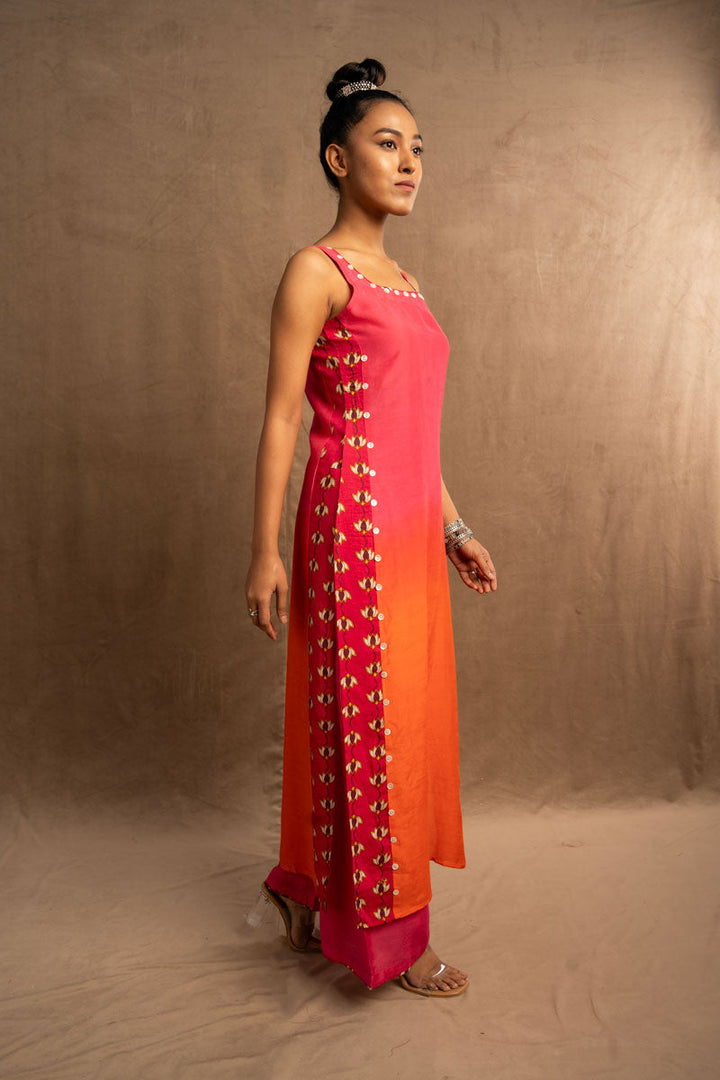 Padma shaded set ( kurta+palazzo) | SHOBITAM