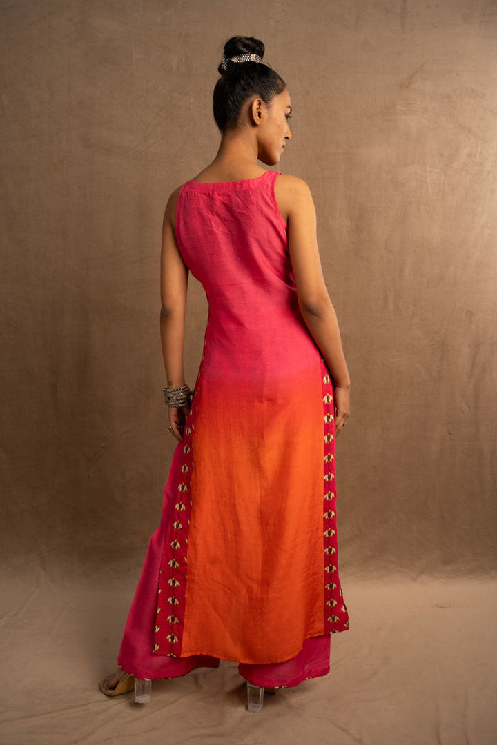 Padma shaded set ( kurta+palazzo) | SHOBITAM