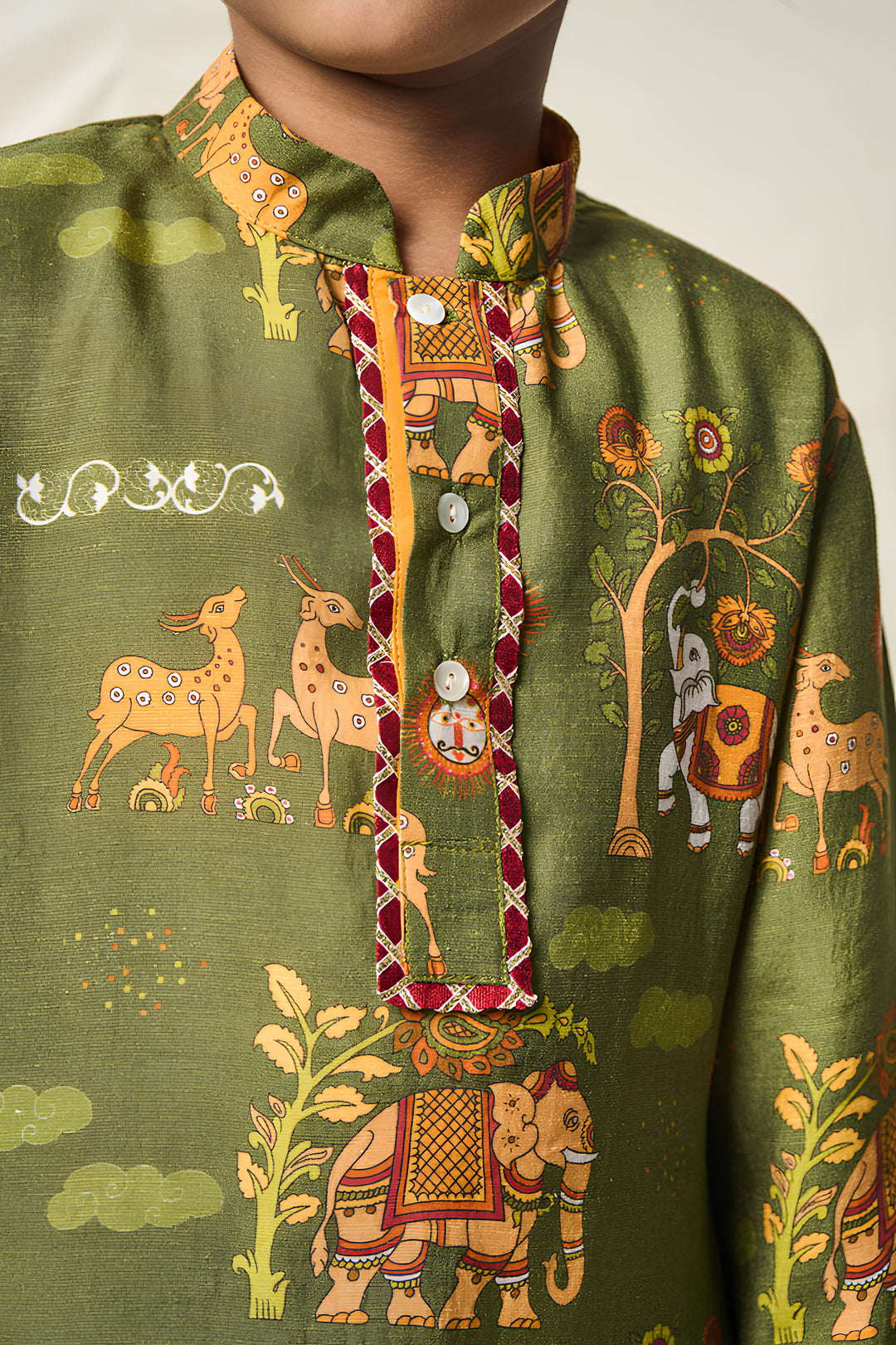 BAL YATRI GREEN SET (set of 2) | SHOBITAM