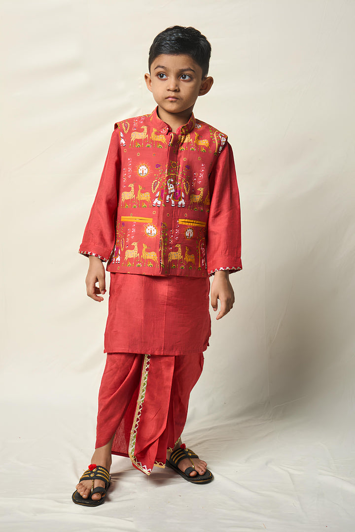 CHHOTA MRIGA RUST SET (set of 3) | SHOBITAM