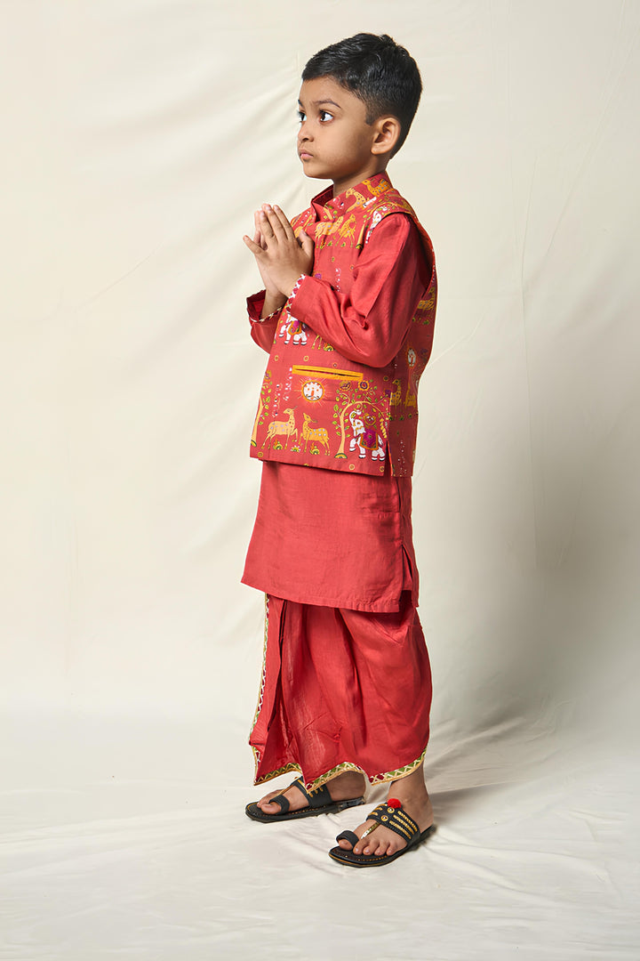 CHHOTA MRIGA RUST SET (set of 3) | SHOBITAM