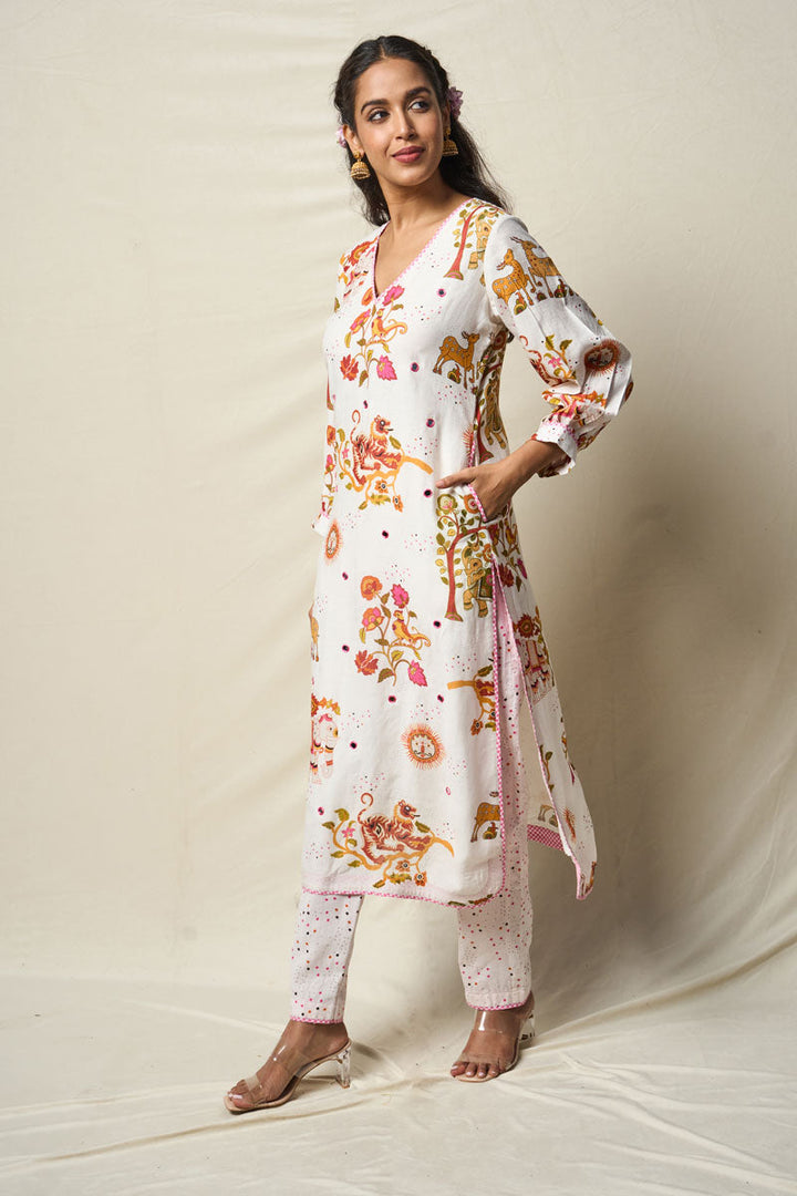 SUKH VANA KURTA + PANT (SET OF 2) | SHOBITAM