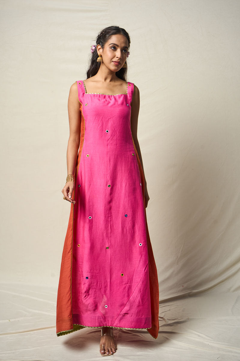 PINK KALI DRESS | SHOBITAM