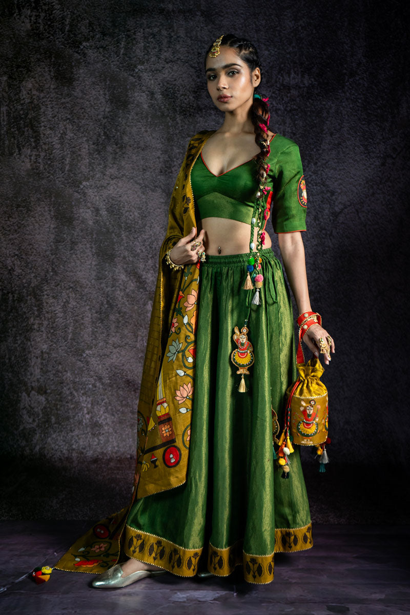 PADMA OLIVE POTLI | SHOBITAM