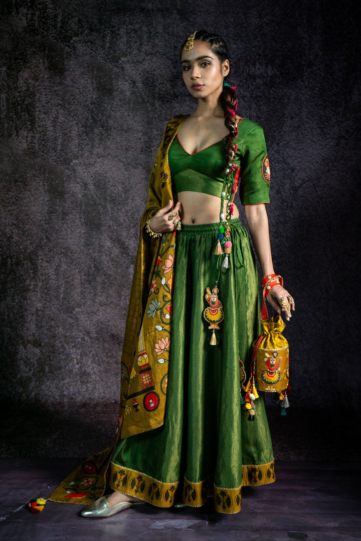 PADMA OLIVE POTLI | SHOBITAM