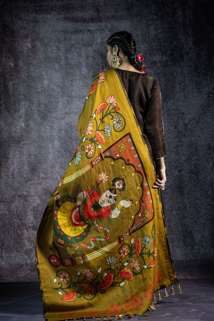 KUNDAN MAATI METALLIC SET OF 3 - KURTA +PALAZZO + DUPATTA | SHOBITAM