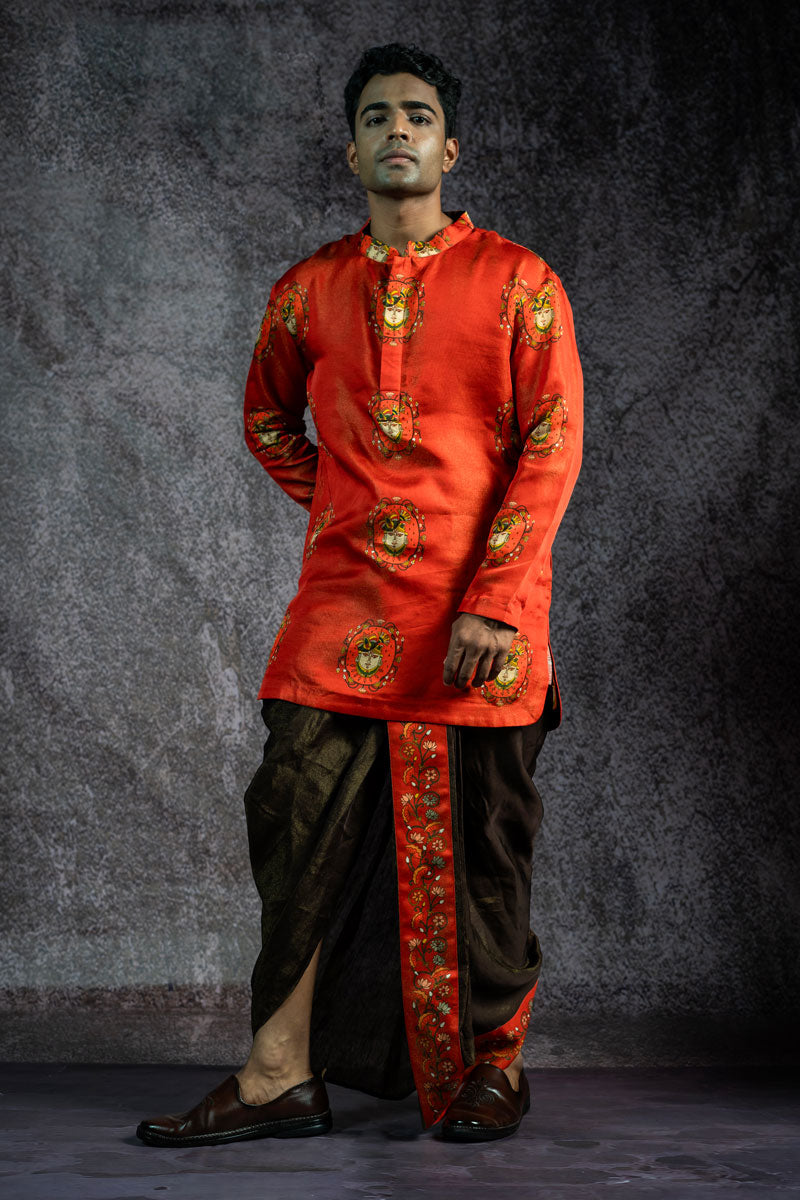 SHRINATHJI ARPAN SET OF 2 ( KURTA + DHOTI ) | SHOBITAM