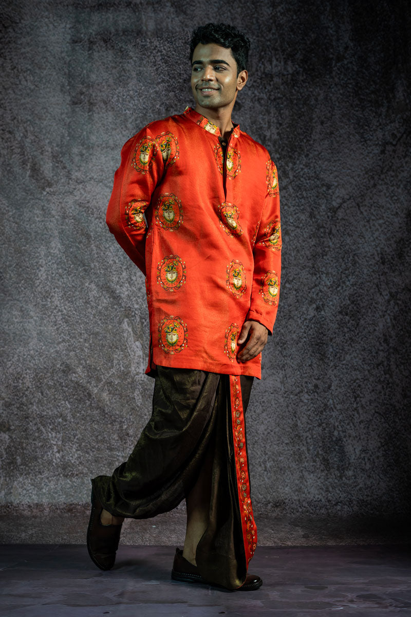 SHRINATHJI ARPAN SET OF 2 ( KURTA + DHOTI ) | SHOBITAM