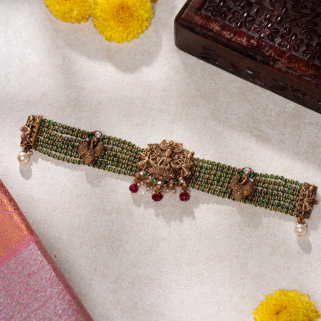 92.5 Silver Dhwaja Shree Choker