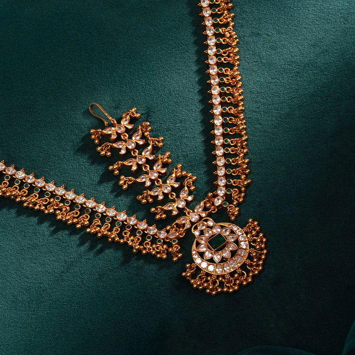 Pure 92.5 Silver, Gold Plated Aabroo Flora Sheesh Phool