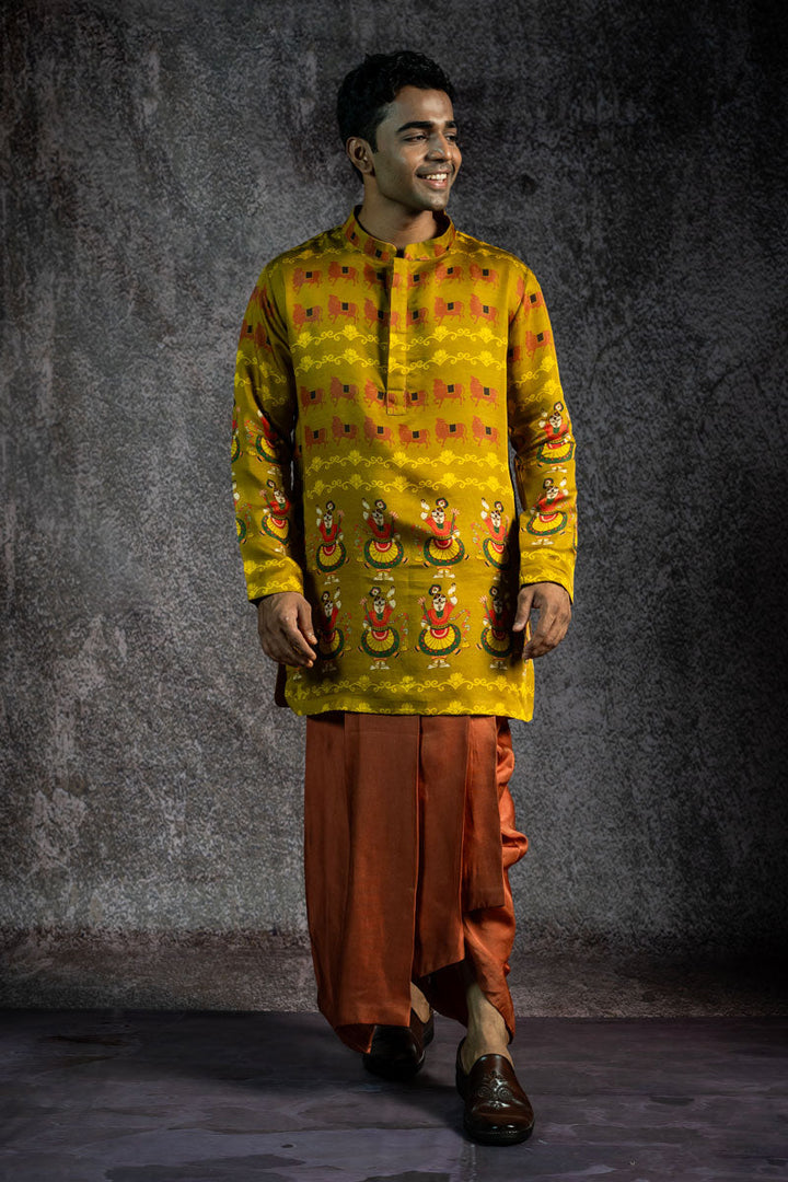SHRINATHJI DARBAR SET OF 2 ( KURTA + DHOTI ) | SHOBITAM